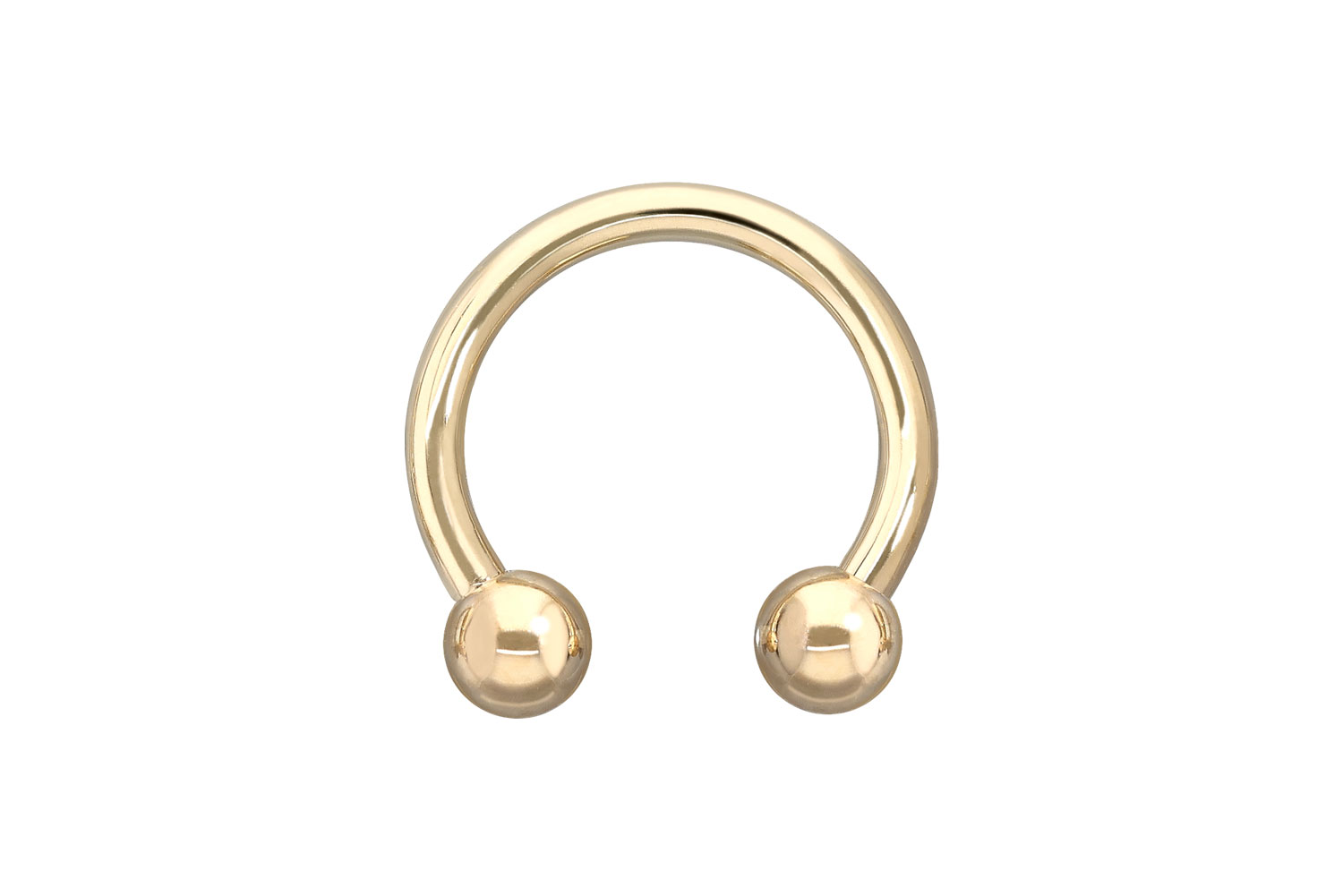 14/18 Karat Gold Hufeisenring